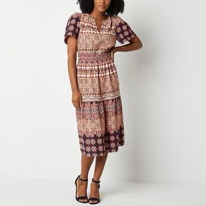 Isabel & Nina Short Sleeve Maxi Dress – Size Large